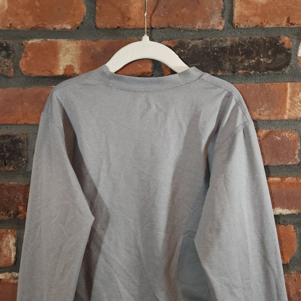 Layer8 Qwick-Dry Long Sleeve Performance T-shirt in Gray Outdoor Unisex Youth L - Picture 5 of 6